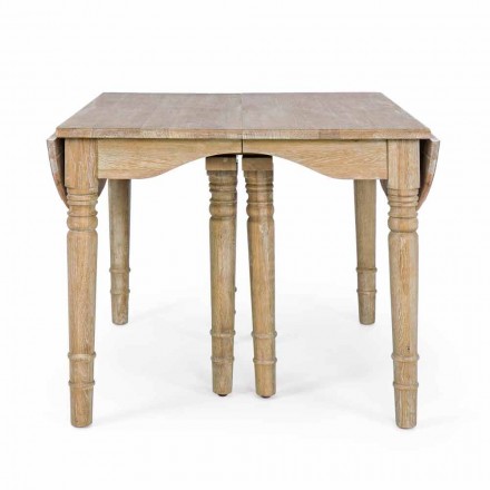 Mesa extensible de madera maciza hasta 382 cm Homemotion - Brindisi viadurini