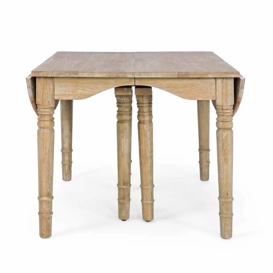 Mesa extensible de madera maciza hasta 382 cm Homemotion - Brindisi viadurini