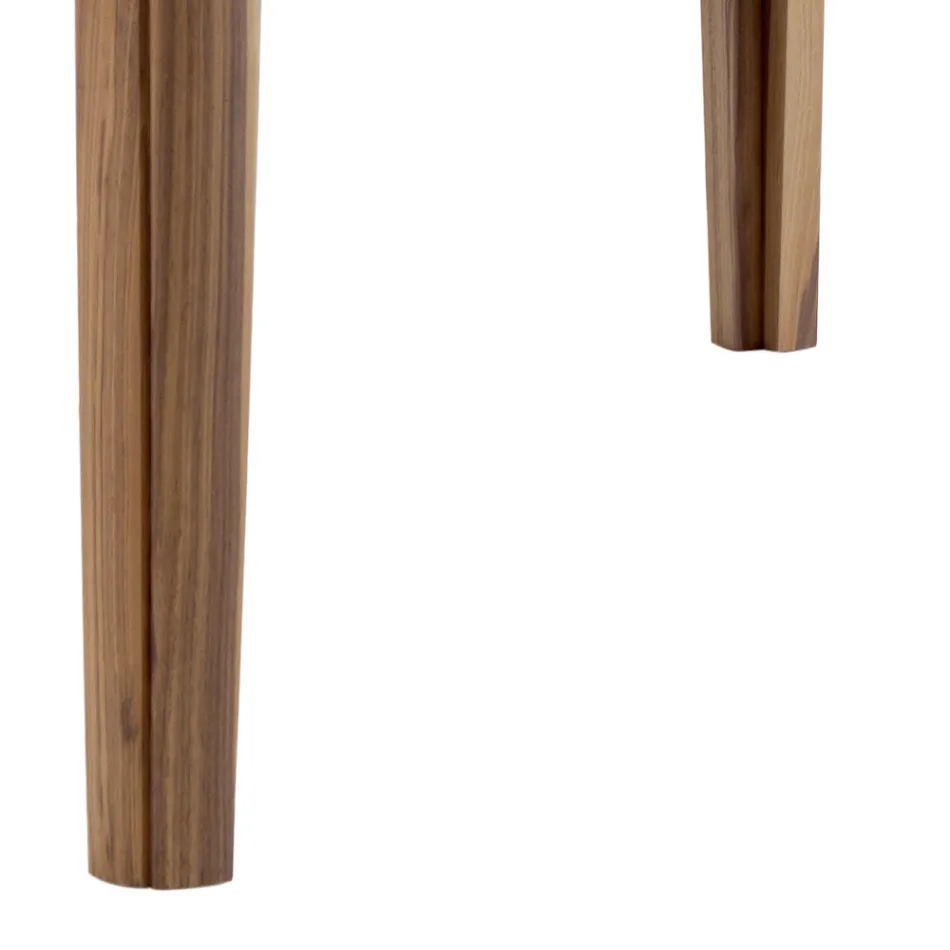 Grilli York mesa cuadrada moderna de madera maciza hecha en Italia viadurini