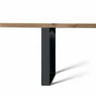 Mesa de madera maciza de aliso natural de diseño moderno, Antonio viadurini