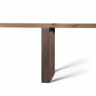 Mesa de madera maciza de aliso natural de diseño moderno, Antonio viadurini