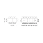 Mesa extensible de madera de melamina hasta 470 cm Made in Italy – Gordito viadurini