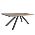 Mesa en Chapa de Roble Chapada y Metal Made in Italy - Seoul