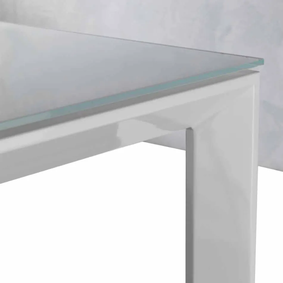 mesa de cristal templado con mono se extiende a reservar Phoenix viadurini