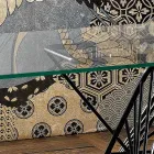 Mesa de vidrio templado de diseño moderno hecha en Italia, Mitia viadurini