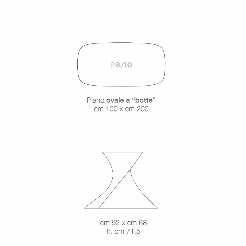 Mesa de vidrio templado de diseño moderno producido en Italia, Clark. viadurini