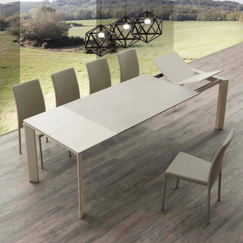 Mesa extensible vitrocerámica hasta 240 cm Terni viadurini
