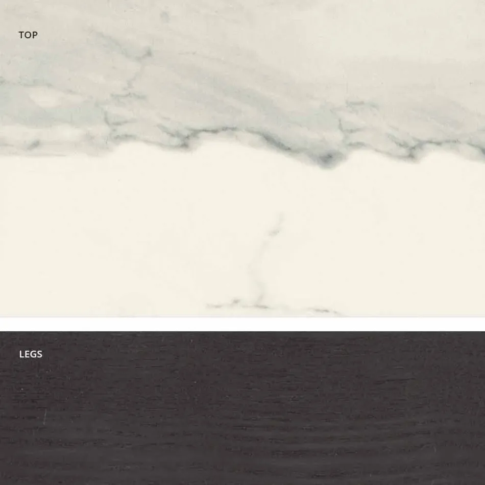 Mesa vitrocerámica de diseño moderno hecha en Italia, Egisto viadurini