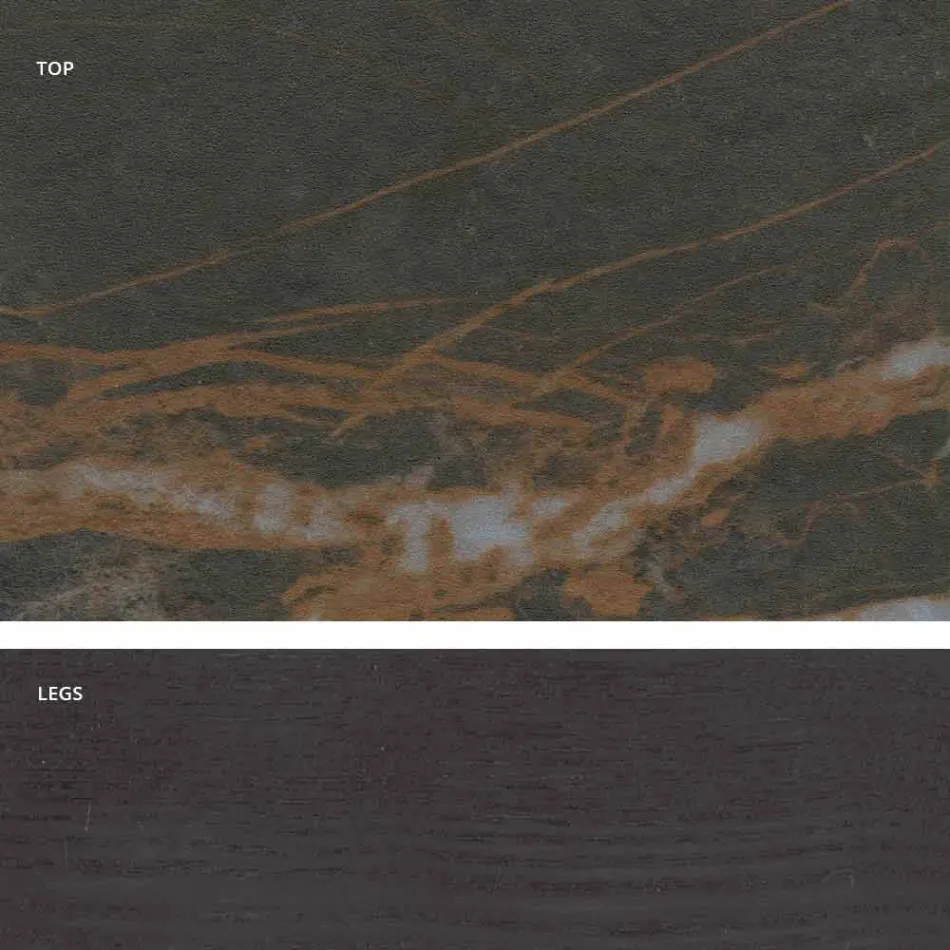 Mesa vitrocerámica de diseño moderno hecha en Italia, Egisto viadurini