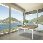 Mesa de interior extensible en abeto con esquinas en forma Made in Italy - Faramir viadurini