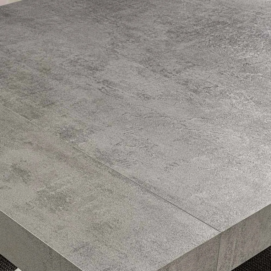 Mesa extensible moderna hasta 260/280 cm en madera y metal - Teramo viadurini