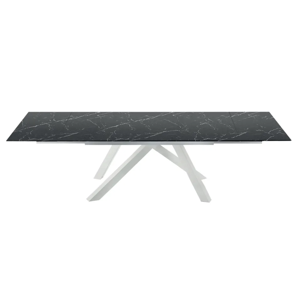 Mesa extensible moderna hasta 278 cm en cerámica Made in Italy - Settimmio viadurini
