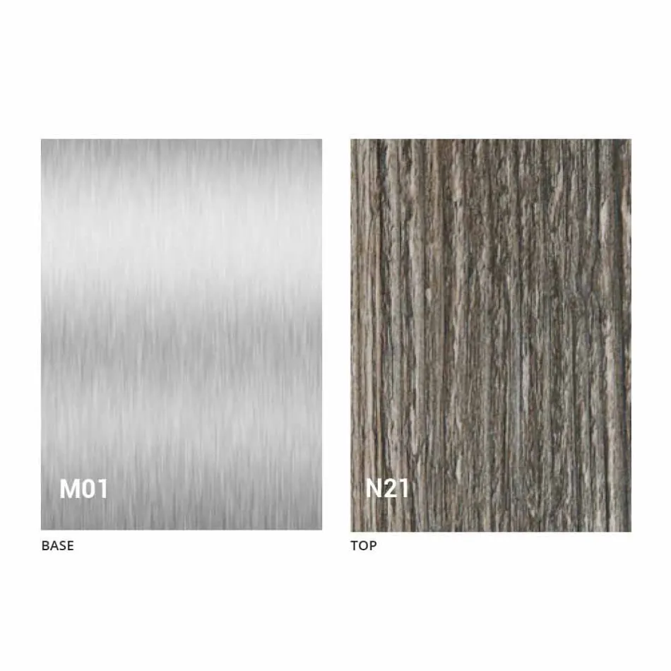 Mesa extensible moderna hasta 480 cm en madera Made in Italy - Michael viadurini