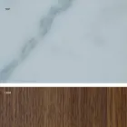 Mesa moderna con encimera de gres con efecto mármol hecha en Italia, Adrano viadurini