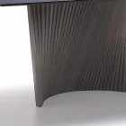 Mesa moderna con encimera de gres con efecto mármol hecha en Italia, Adrano viadurini