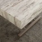 Mesa o mesa extensible con la tapa en melamina Palau viadurini