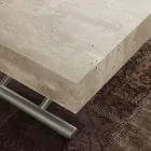 Mesa o mesa extensible con la tapa en melamina Palau viadurini