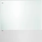 Tablero de mesa en vidrio extraclaro y patas de metal 3 acabados 4 tamaños - Speck viadurini