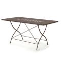 Mesa plegable de exterior de acero galvanizado Made in Italy - Selvaggia