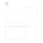 Mesa de Comedor Extensible 190 cm Metal y Madera Made in Italy - Euclidean viadurini