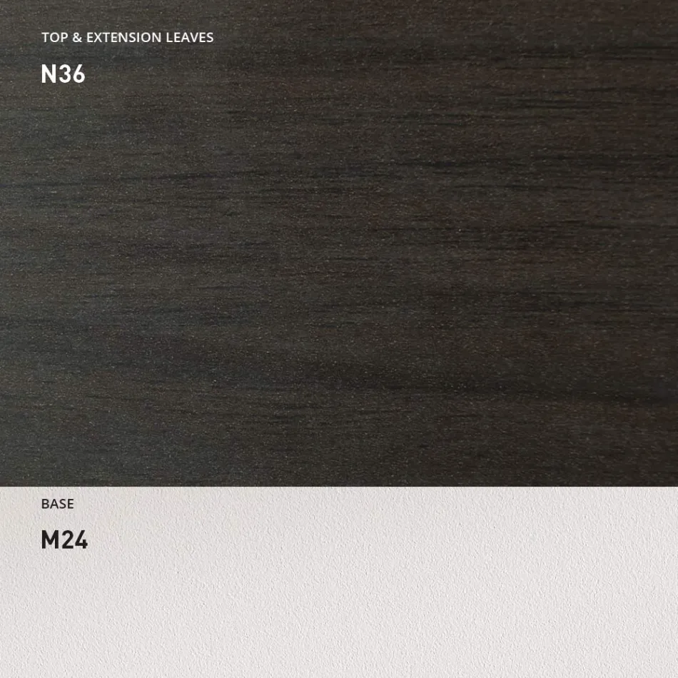 Mesa de Comedor Extensible 190 cm Metal y Madera Made in Italy - Euclidean viadurini