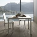Mesa de Comedor Extensible 190 cm Metal y Madera Made in Italy - Euclidean
