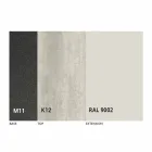 Mesa de comedor extensible con tapa de cerámica hasta 2,8 m Made in Italy - Paoluccio viadurini