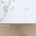 Mesa de Comedor de Jardín en Aluminio y Hpl o Gres, Varios Acabados - Filomena viadurini