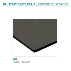 Mesa de Comedor Fija en Metal y Hpl Estratificado Made in Italy - Bastiano viadurini