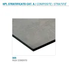 Mesa de Comedor Fija en Metal y Hpl Estratificado Made in Italy - Bastiano viadurini