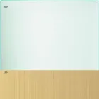 Mesa de comedor en vidrio transparente y metal varios colores 5 tamaños - Aschio viadurini