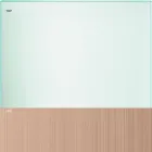 Mesa de comedor en vidrio transparente y metal varios colores 5 tamaños - Aschio viadurini