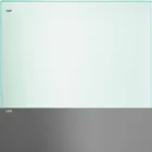 Mesa de comedor en vidrio transparente y metal varios colores 5 tamaños - Aschio viadurini