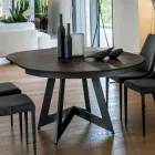 Mesa de Comedor Redonda con Tapa Extensible hasta 180 cm Made in Italy - Muschio viadurini