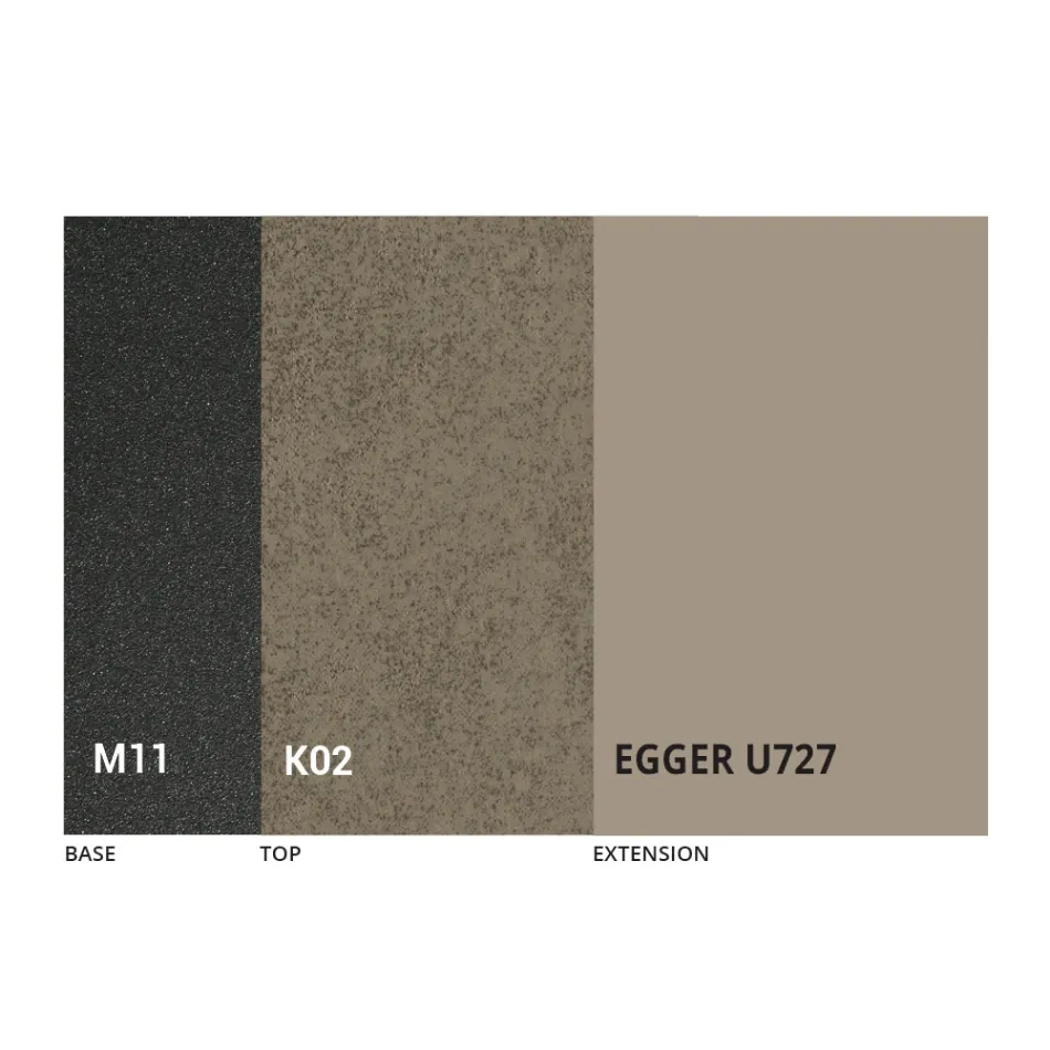 Mesa de Comedor Redonda Extensible a 270 cm en Cerámica Made in Italy - Muschio viadurini