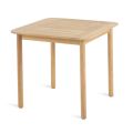 Mesa de jardín cuadrada en madera de teca Made in Italy - Liberato