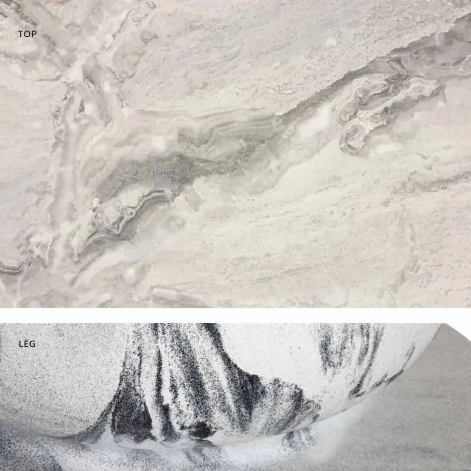 Mesa de comedor cuadrada, sobre de HPL - Siglo XIX por Slide viadurini