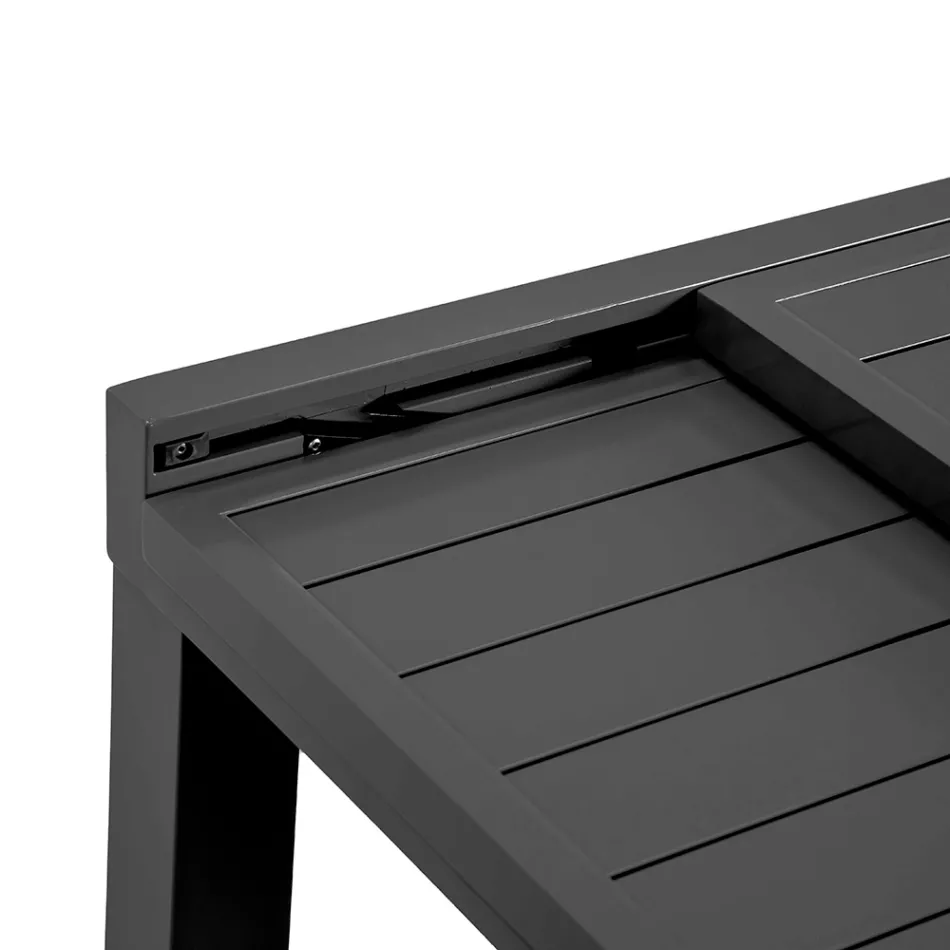 Mesa Rectangular Extensible hasta 210 cm Fabricada en Aluminio - Pennarello viadurini