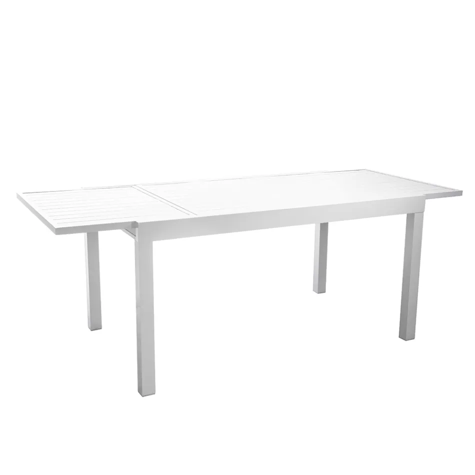 Mesa Rectangular Extensible hasta 210 cm Fabricada en Aluminio - Pennarello viadurini
