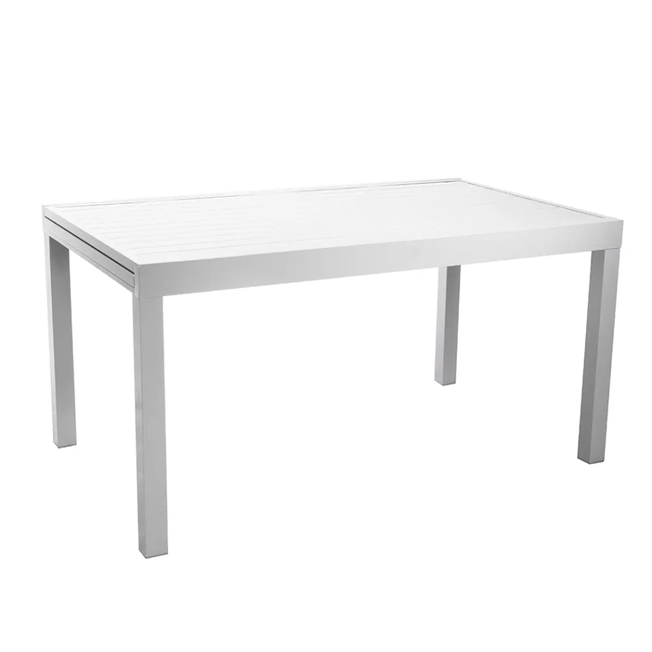 Mesa Rectangular Extensible hasta 210 cm Fabricada en Aluminio - Pennarello viadurini
