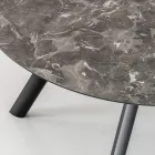 Mesa redonda extensible hasta 170 cm en HPL estratificado - Convivio viadurini