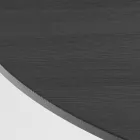 Mesa de comedor redonda de contrachapado chapado en fresno - Libra viadurini