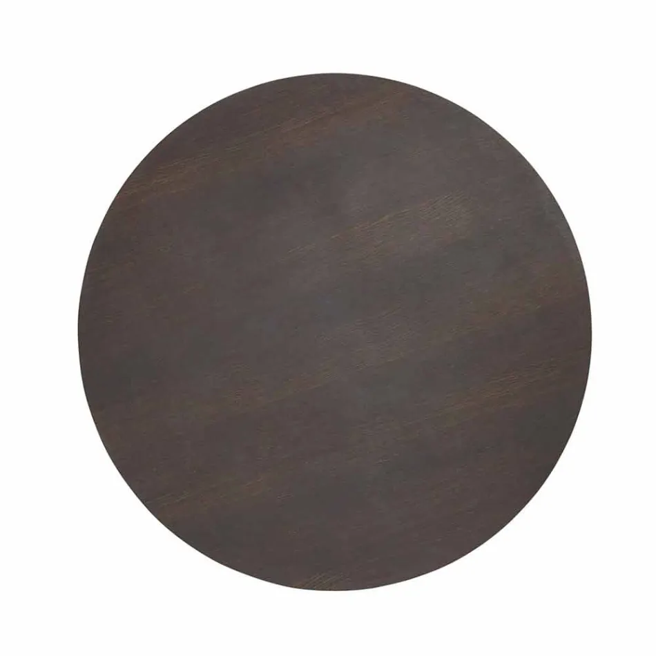 Mesa redonda de diseño clásico, Ø140 y tapa de HPL - Siglo XIX por Slide viadurini