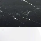 Mesa redonda moderna en mármol de Carrara y Marquinia Made in Italy - Dólares viadurini