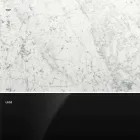 Mesa redonda moderna en mármol de Carrara y Marquinia Made in Italy - Dólares viadurini