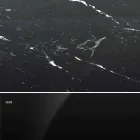 Mesa redonda moderna en mármol de Carrara y Marquinia Made in Italy - Dólares viadurini