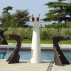 Mesa redonda de polietileno Slide Hoplà (H110) hpl top fabricado en Italia viadurini