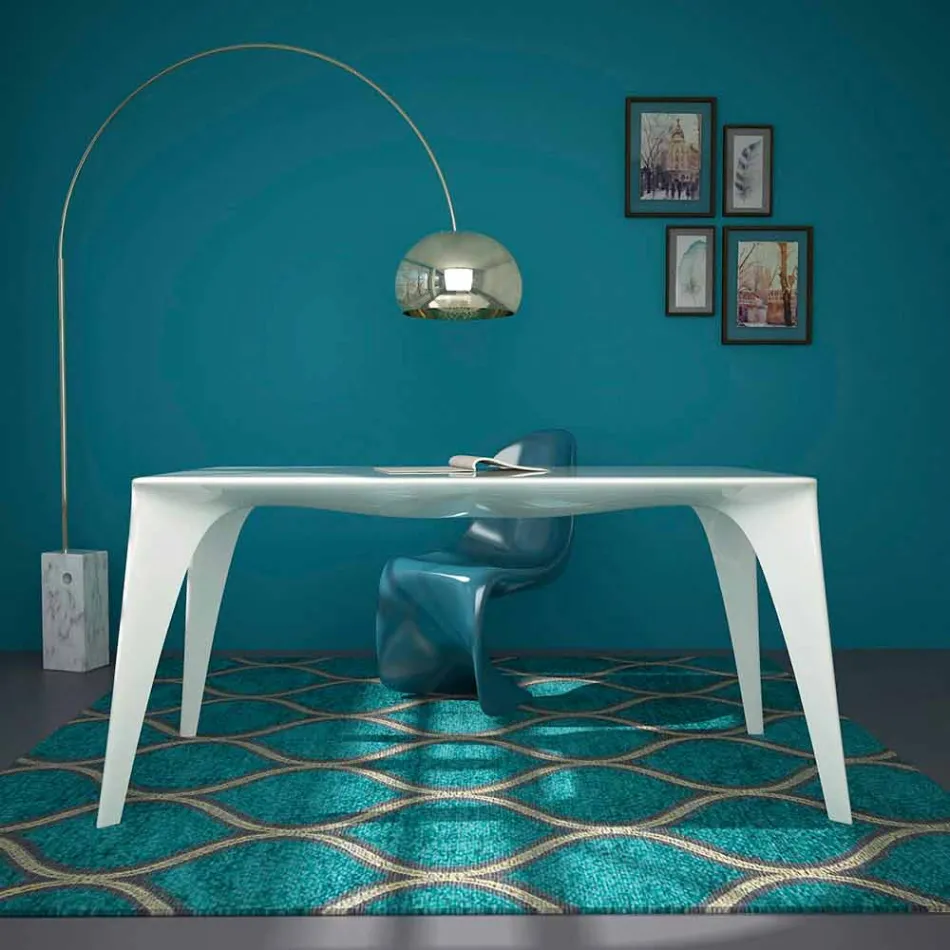 Mesa de escritorio de diseño moderno producida en Italia, Pomarolo viadurini