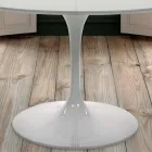 Mesa Redonda Extensible hasta 170 cm en Laminado Hecho en Italia - Dollars viadurini