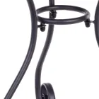 Mesa de jardín redonda estilo Shabby Chich en acero pintado - Enchantment viadurini